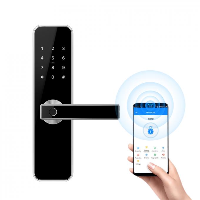 지적인 방 자물쇠 안전 지문 무선 Bluetooth TTLock APP 디지털 방식으로 똑똑한 자물쇠 0