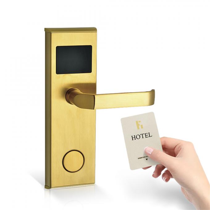 304 스테인리스 카드 점검창 자물쇠, RFID 카드 열쇠가 없는 호텔 자물쇠 0