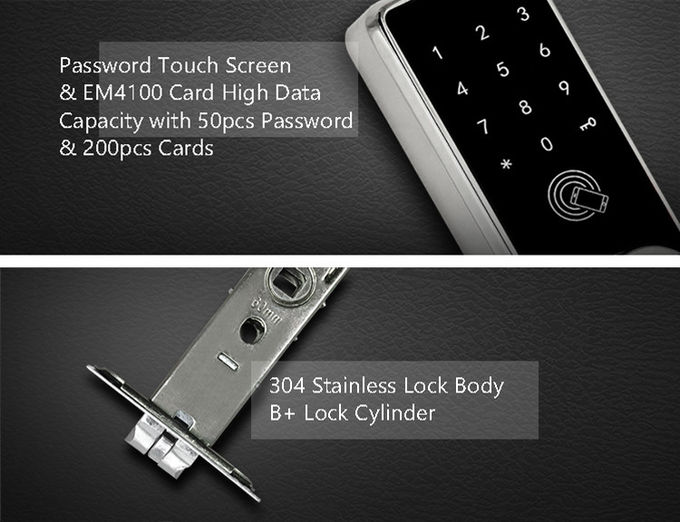 입장 정문을 위한 높은 보안 Bluetooth 자물쇠 지원 디지털 방식으로 암호 IC 카드 2
