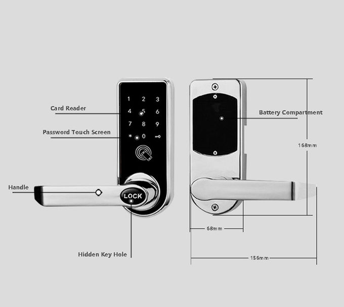 전자 키패드 자물쇠, 암호 외부 Bluetooth Deadbolt 자물쇠 2