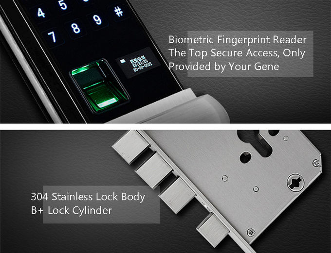 OEM/ODM 지문 미닫이 문 자물쇠, 암호 터치스크린 자물쇠 1