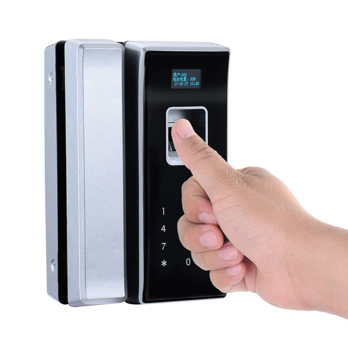디지털 방식으로 터치스크린 유리제 자물쇠 스마트 카드 지문은 상업부를 위해 자물쇠로 엽니다 2