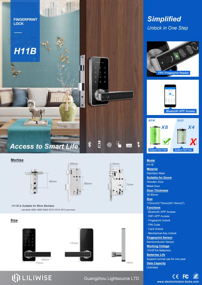 OEM 가정/옥외 지문 디지털 방식으로 무선 래치 자물쇠를 위한 똑똑한 부호 자물쇠 3