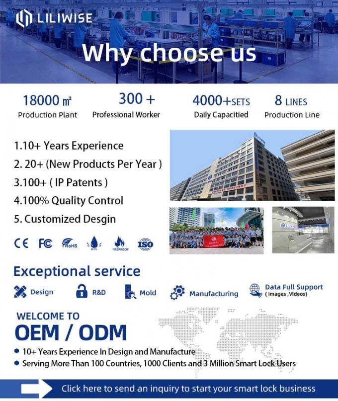 리리위즈 자동 방수 전자 스마트 잠금 카메라 투야 Ttlock 지문 디지털 3D 얼굴 인식 스마트 문 잠금 0