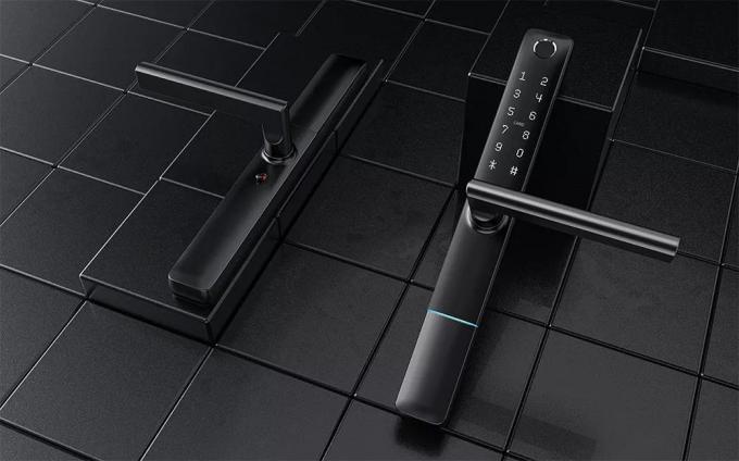 리리위즈 방수 투야 APP 와이파이 BLE 지문 스마트 잠금 슬림 문 잠금 좁은 프로필 알루미늄 문 나무 문 1