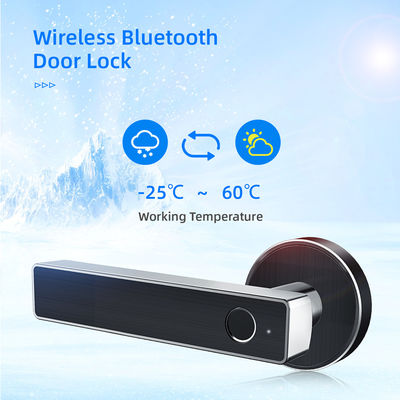 안전 장치 무선 Bluetooth 원격 제어 와이파이 지문 전자 문 손잡이 레버 자물쇠