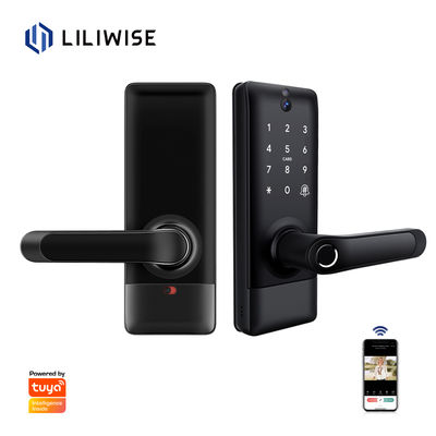 Tuya Zigbee Smart Door Lock with Fingerprint Card WiFi BLE