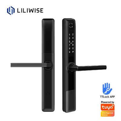 리리위즈 방수 스테인레스 스틸 디지털 지문문 잠금 TTlock 스마트 문 잠금 BLE 와이파이 슬림 스마트 잠금