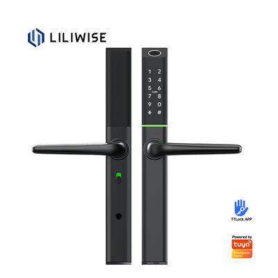 릴리위즈 유럽 얇은 Wifi 전자 RFID 문 잠금 좁은 알루미늄 Tuya 스마트 잠금 Mortise 슬림 스마트 문 잠금