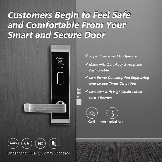 호텔 전자 입장 자물쇠, 아파트를 위한 안전 자물쇠 1